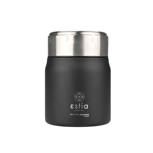 Estia - Φαγητοδοχείο Θερμός Lunch Pot Save The Aegean 0.5lt - Midnight Black