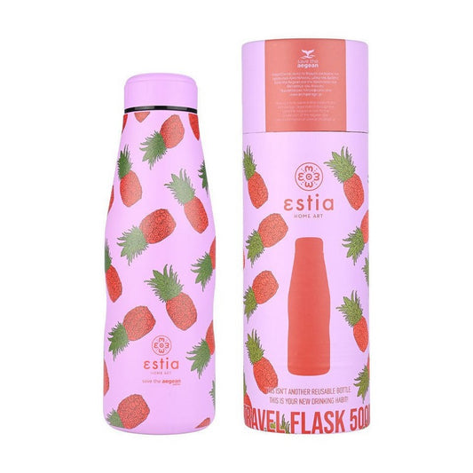 Estia - Θερμός Travel Flask Save The Aegean 500ml - Tropic Tango
