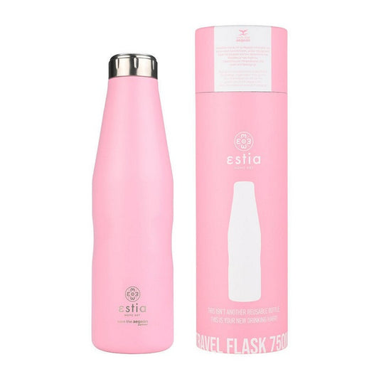 Estia - Θερμός Travel Flask Save The Aegean 750ml - Blossom Rose