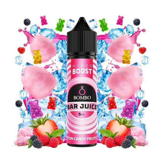 Bombo Bar Juice Hyper Boost - Cotton Candy Fruits Ice - Flavor Shot 5/60ml