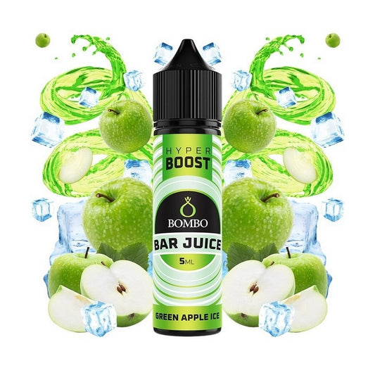 Bombo Bar Juice Hyper Boost - Green Apple Ice - Flavor Shot 5/60ml