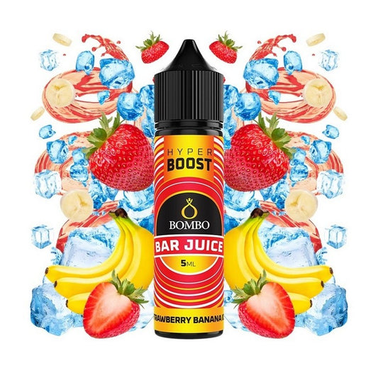 Bombo Bar Juice Hyper Boost - Strawberry Banana Ice - Flavor Shot 5/60ml