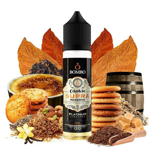 Bombo Platinum Tobaccos - Cookie Supra Reserve - Flavor Shot 15/60ml