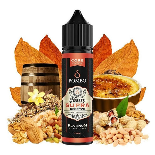 Bombo Platinum Tobaccos Core Edition - Nutty Supra Reserve - Flavor Shot 10/60ml