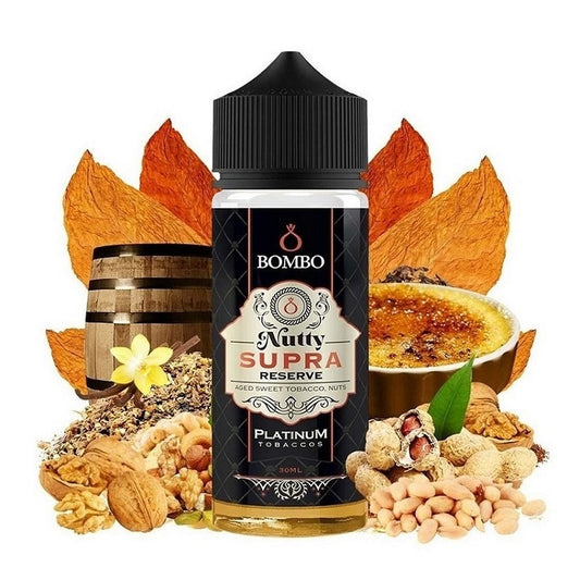 Bombo Platinum Tobaccos - Nutty Supra Reserve - Flavor Shot 30/120ml
