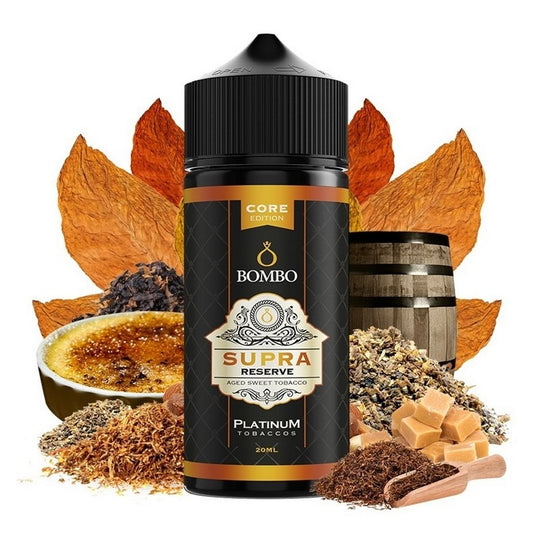 Bombo Platinum Tobaccos Core Edition - Supra Reserve - Flavor Shot 20/120ml