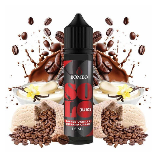 Bombo Solo Juice - Coffee Vanilla Custard Cream - Flavor Shot 15/60ml