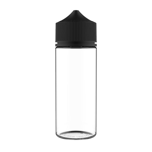 Chubby Gorilla Unicorn Bottle 120ml V3 - Clear / Black Cap