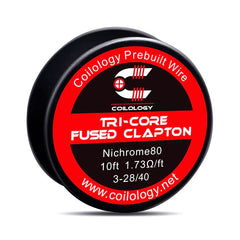 Coilology Tri-core Fused Clapton Spool Wire Ni80 3-28/36 - 3 Μέτρα