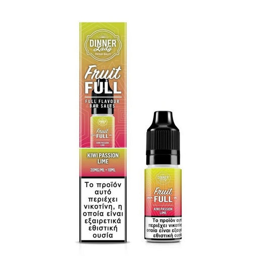 Dinner Lady Fruit Full Bar Salts - Kiwi Passion Lime 10ml - 20mg