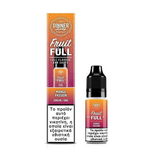 Dinner Lady Fruit Full Bar Salts - Mango Passion 10ml - 20mg