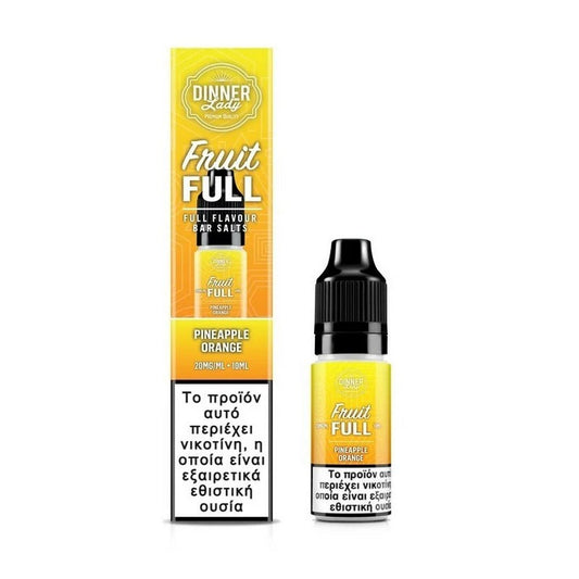 Dinner Lady Fruit Full Bar Salts - Pineapple Orange 10ml - 20mg