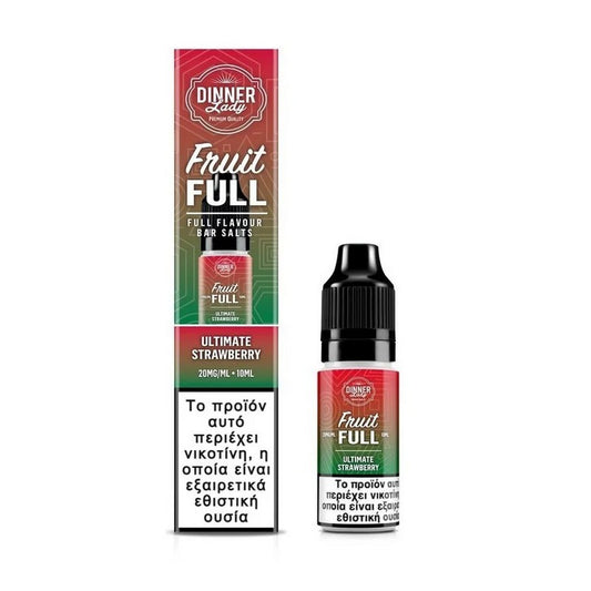 Dinner Lady Fruit Full Bar Salts - Ultimate Strawberry 10ml - 20mg