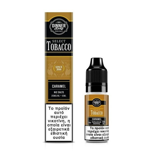 Dinner Lady Select Tobacco Bar Salts - Caramel 10ml - 20mg