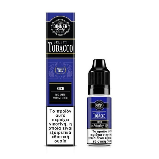 Dinner Lady Select Tobacco Bar Salts - Rich 10ml - 20mg