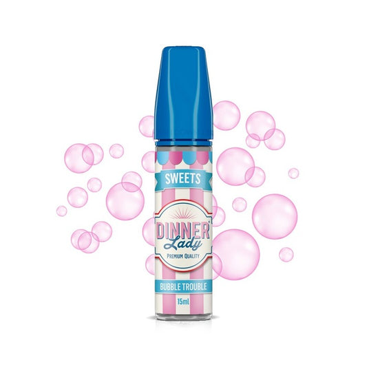Dinner Lady Sweets Range - Bubble Trouble - Flavor Shot 15/60ml