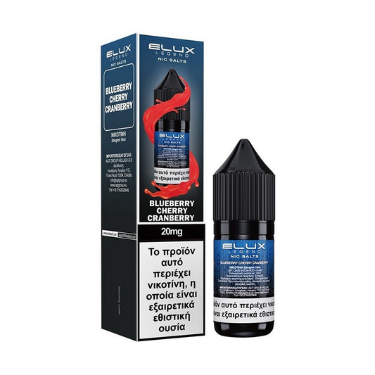 Elux Legend Nic Salts - Blueberry Cherry Cranberry 10ml - 20mg
