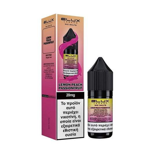 Elux Legend Nic Salts - Lemon Peach Passion Fruit 10ml - 20mg