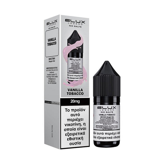 Elux Legend Nic Salts - Vanilla Tobacco 10ml - 20mg