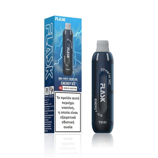 Flask Tiiny 2ml 600 Puffs Disposable Kit 20mg - Energy Ice