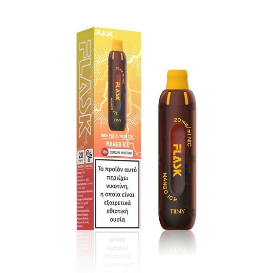 Flask Tiiny 2ml 600 Puffs Disposable Kit 20mg - Mango Ice