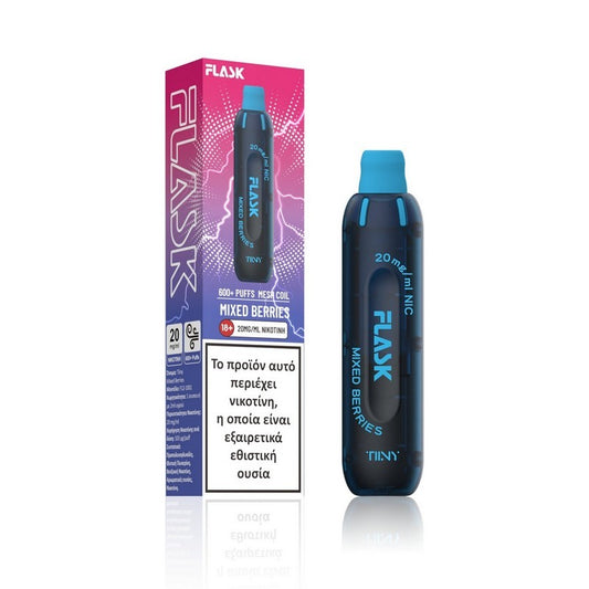 Flask Tiiny 2ml 600 Puffs Disposable Kit 20mg - Mixed Berries