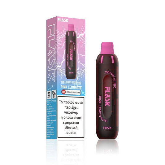 Flask Tiiny 2ml 600 Puffs Disposable Kit 20mg - Pink Lemonade