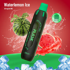 Flask Tiiny 2ml 600 Puffs Disposable Kit 20mg - Watermelon Ice