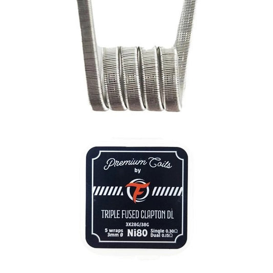 Fumytech Triple Fused Clapton DL Ni80 0.30ohm (New Version) - 10 Τεμάχια