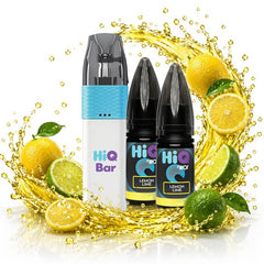 HiQ Bar 24K Refillable Disposable + 2x10ml 20mg - Lemon Lime