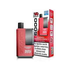 IVG Smart 6000 - 2ml+10ml 6000 Puffs Disposable Kit 20mg - Strawberry Raspberry Cherry