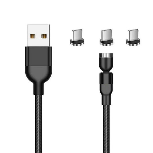 Καλώδιο Φόρτισης/Δεδομένων 540° Magnetic USB Type-C / Lightning / Micro USB