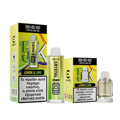 SKE Crystal Bar 15K Puffs 2ml+10ml Disposable Kit 20mg - Lemon Lime