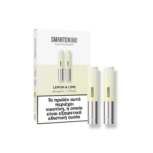 Smarter Duo Pod Προγεμισμένη Κάψουλα 1.2ml 20mg - Lemon & Lime - 2 Τεμάχια