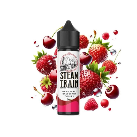 Steam Train Disposable Edition - Strawberry Raspberry Cherry - Flavor Shot 20/60ml