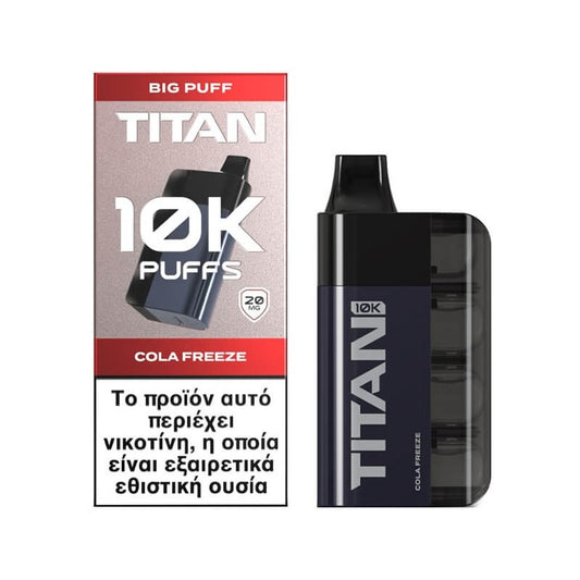 Titan 10k 8x2ml 10000 Puffs Disposable Kit 20mg - Cola Freeze