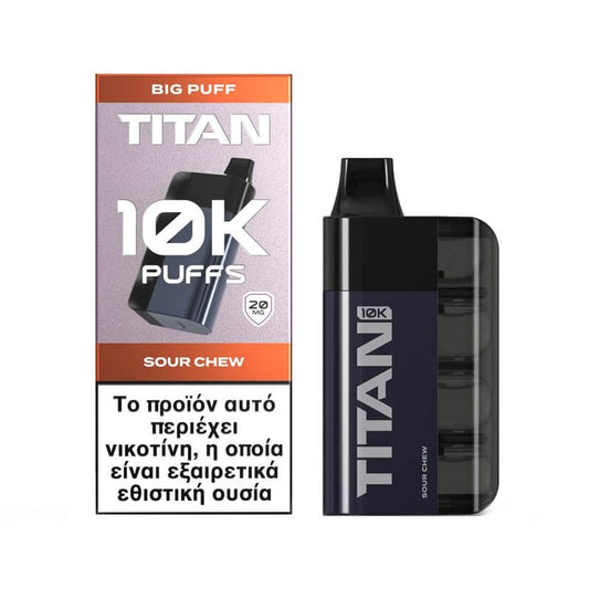 Titan 10k 8x2ml 10000 Puffs Disposable Kit 20mg - Sour Chew