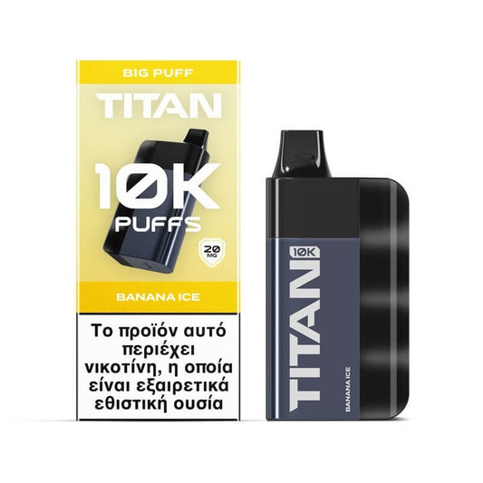 Titan 10k 8x2ml 10000 Puffs Disposable Kit 20mg - Banana Ice
