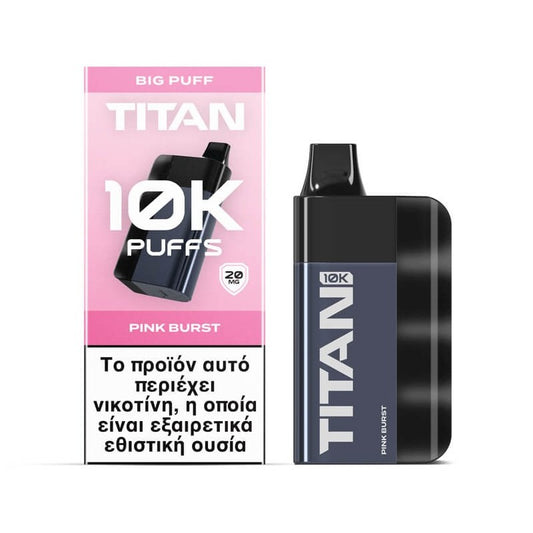 Titan 10k 8x2ml 10000 Puffs Disposable Kit 20mg - Pink Burst