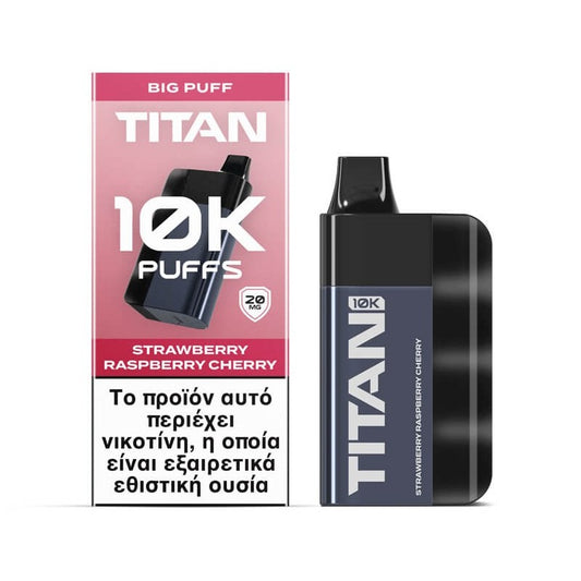 Titan 10k 8x2ml 10000 Puffs Disposable Kit 20mg - Strawberry Raspberry Cherry