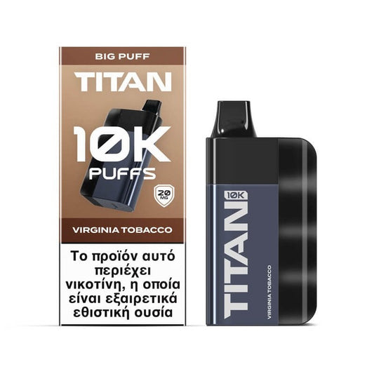 Titan 10k 8x2ml 10000 Puffs Disposable Kit 20mg - Virginia Tobacco