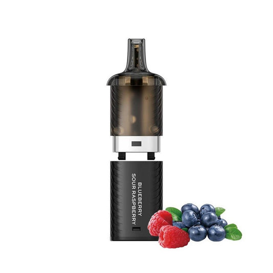 Vozol Vista Plug 2ml+10ml 10000 Puffs Prefilled Pod 20mg - Blueberry Sour Raspberry