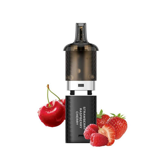 Vozol Vista Plug 2ml+10ml 10000 Puffs Prefilled Pod 20mg - Strawberry Raspberry Cherry