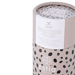 Estia - Θερμός Travel Flask Save The Aegean 500ml - Leopard Taupe
