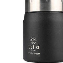 Estia - Φαγητοδοχείο Θερμός Lunch Pot Save The Aegean 0.5lt - Midnight Black