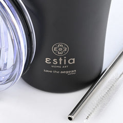 Estia - Θερμός Coffee Mug Save The Aegean 500ml - Midnight Black