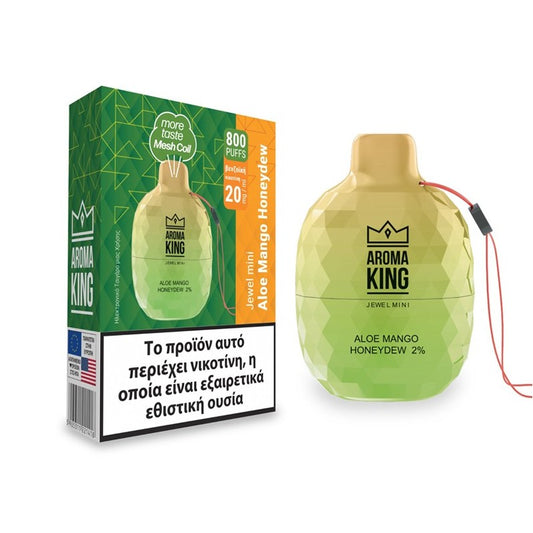 Aroma King Jewel Mini 2ml 600 Puffs Disposable Kit 20mg - Aloe Mango Honeydew