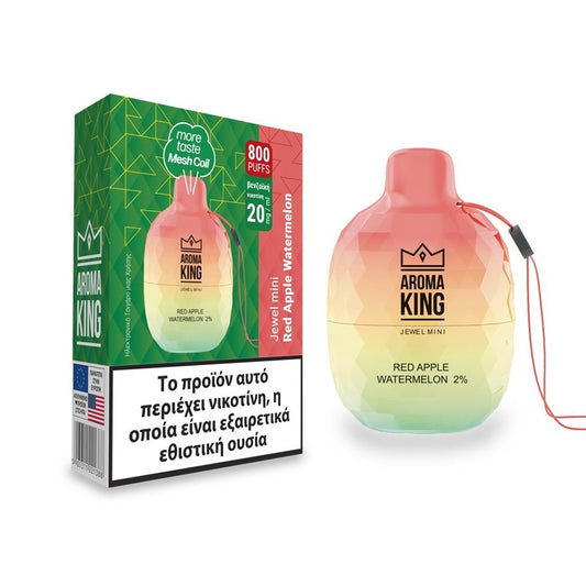 Aroma King Jewel Mini 2ml 600 Puffs Disposable Kit 20mg - Red Apple Watermelon