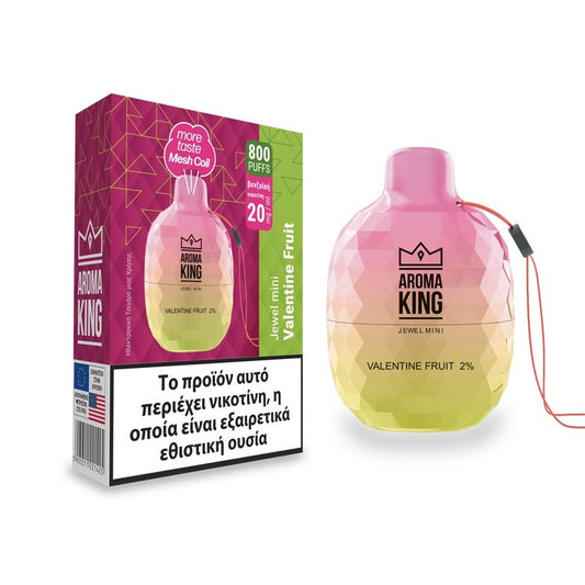 Aroma King Jewel Mini 2ml 600 Puffs Disposable Kit 20mg - Valentine Fruit