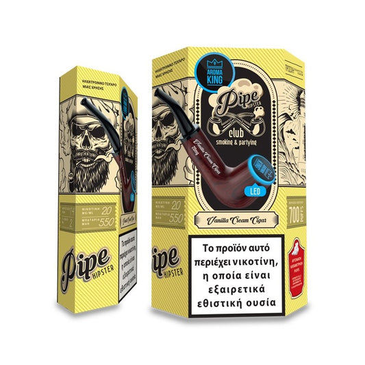 Aroma King Pipe 2ml 700 Puffs Disposable Kit 20mg - Vanilla Cream Cigar